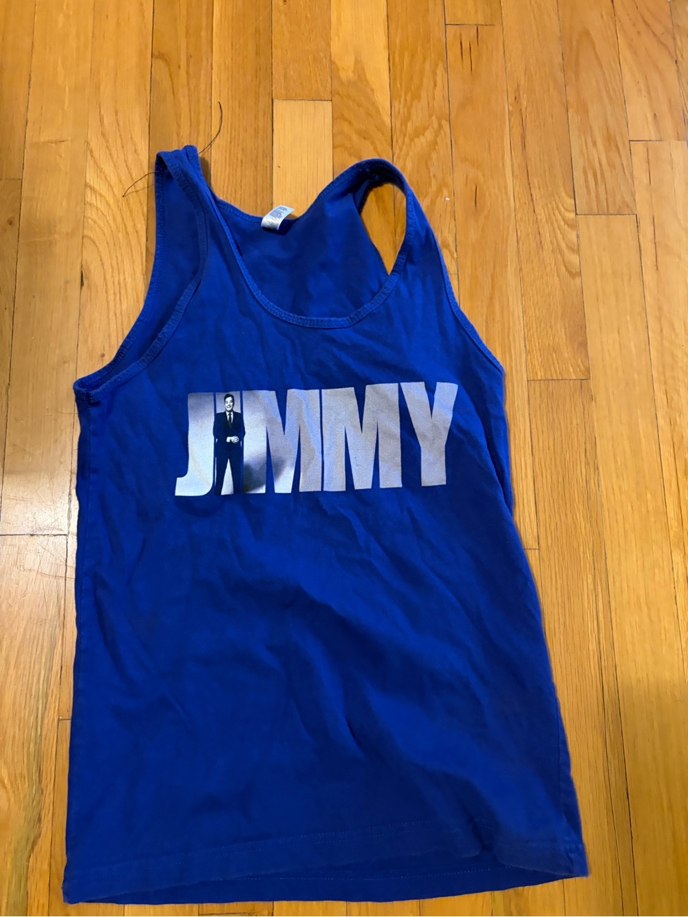American Apparel Royal Blue 'JIMMY' Fallon Graphic Tank Top